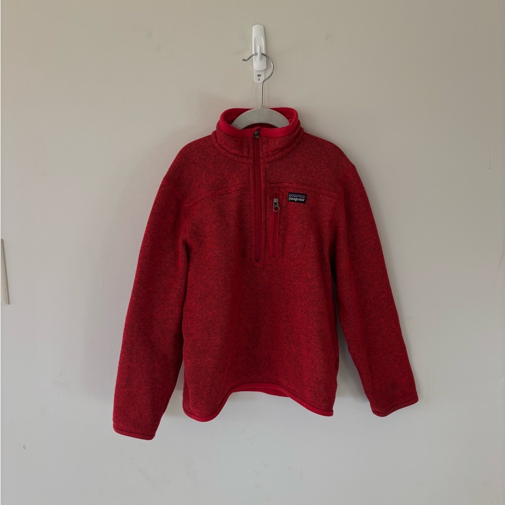 Cozy Red Kids Fleece Pullover